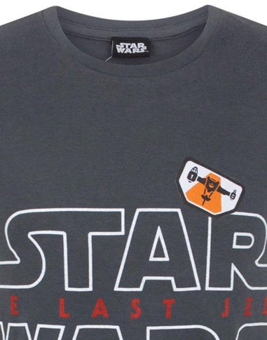 Star Wars Kids Grey Badges T Shirt (5-14 Years)