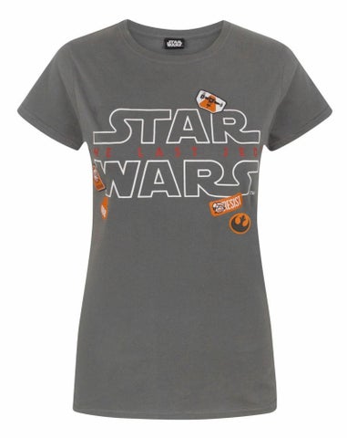 Star Wars Grey Badges T Shirt