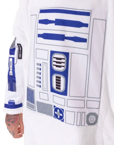 Star Wars White R2D2 Costume Blanket Hoodie