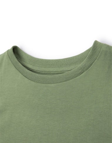 Star Wars Khaki The Mandalorian Grogu Kids T Shirt (3-14 Years)