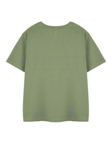 Star Wars Khaki The Mandalorian Grogu Kids T Shirt (3-14 Years)