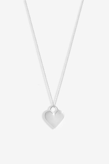 Simply Silver Sterling Silver 925 Polished Heart Pendant