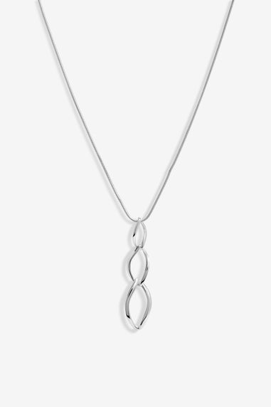 Simply Silver Sterling Silver 925 Polished Flat Spiral Pendant