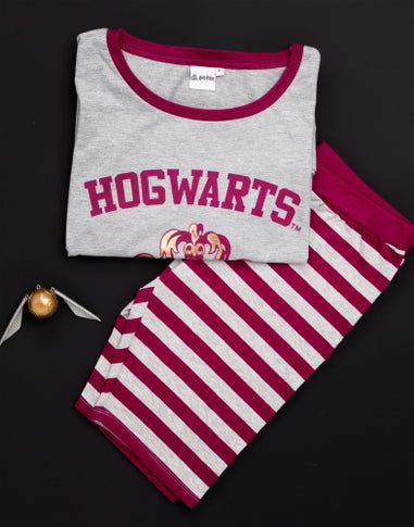 Harry Potter Grey Hogwarts Crest Shortie Pyjamas