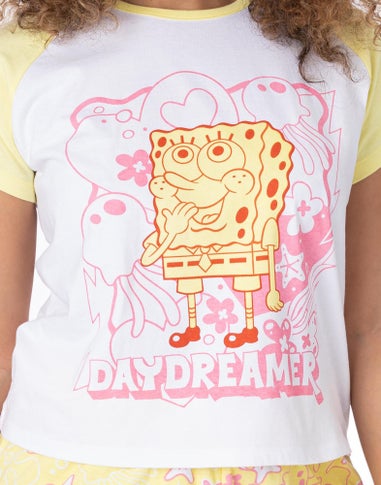 SpongeBob SquarePants Yellow & White Daydreamer Shortie Pyjamas