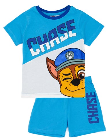 Paw Patrol Chase Kids Shortie Blue Pyjamas (12 Months-6 Years)
