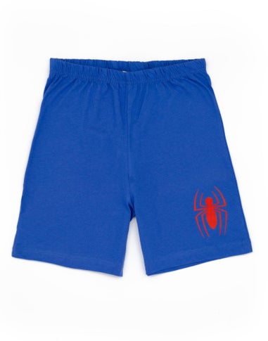 Disney Marvel Spiderman Kids Shortie Blue Pyjamas (2-8 Years)