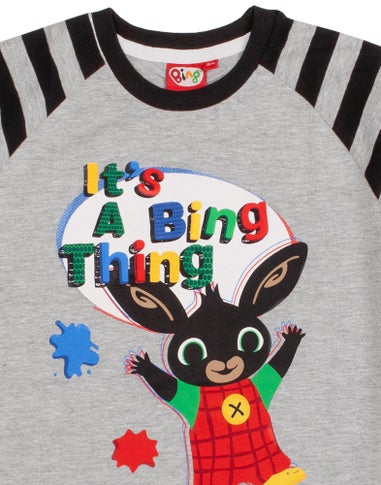Biny Bunny Grey Kids Shortie Pyjamas (18 Months-5 Years)