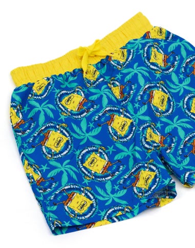SpongeBob Character Blue Swim Shorts (3-12 Years)