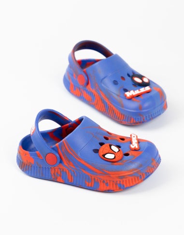 Marvel Spidey Kids Black Clogs (Younger 6-12 Older)