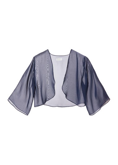 Quiz Navy Crop Sleeve Cover Up