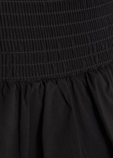 Quiz Black Bubble Hem Mini Skirt