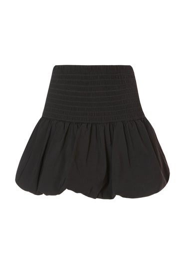 Quiz Black Bubble Hem Mini Skirt