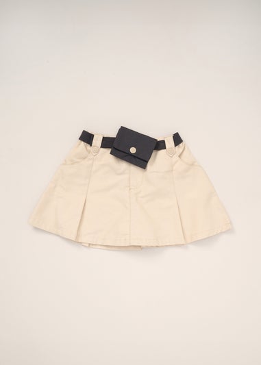 Fudo Dark Grey T Shirt Skirt & Belt Purse Outfit Set (2-7yrs)