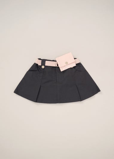 Fudo Soft Pink T Shirt Skirt & Belt Purse Outfit Set (2-7yrs)