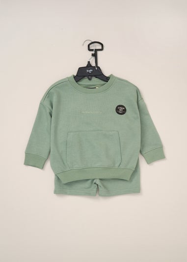 Fudo Soft Green Jumper & Shorts Outfit Set (12-24mnths)