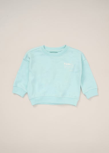 Fudo Light Blue Jumper & Shorts Outfit Set (12-24mnths)