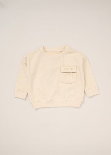 Fudo Beige Jumper & Shorts Outfit Set (12-24mnths)