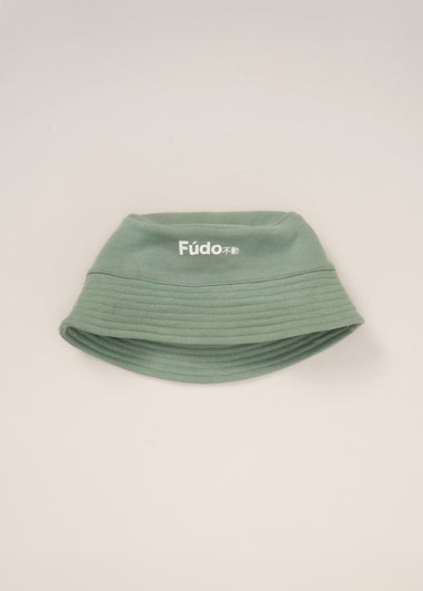 Fudo Green T Shirt Shorts & Bucket Hat Outfit Set (12-24mnths)