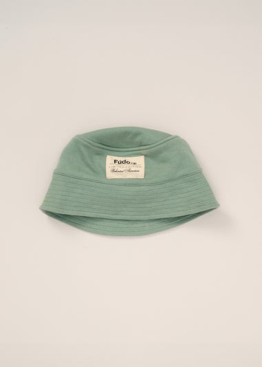 Fudo Soft Green T Shirt Shorts & Bucket Hat Outfit Set (12-24mnths)