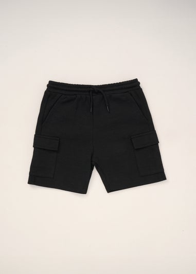 Fudo Black T Shirt Shorts & Bucket Hat Outfit Set (5-7yrs)