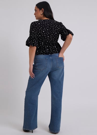 Urban Bliss Carolina White Bubble Hem Top
