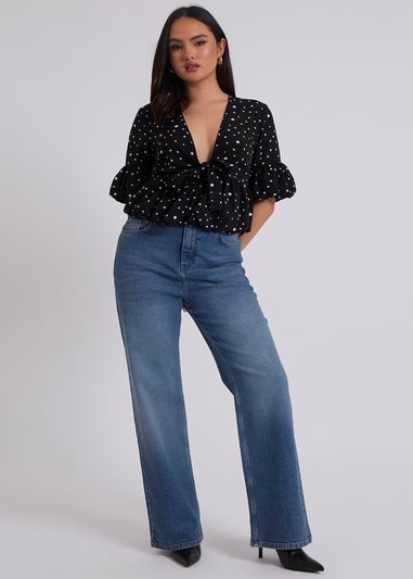 Urban Bliss Carolina White Bubble Hem Top