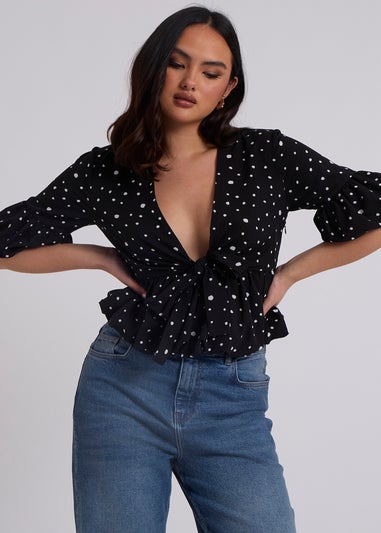 Urban Bliss Carolina White Bubble Hem Top