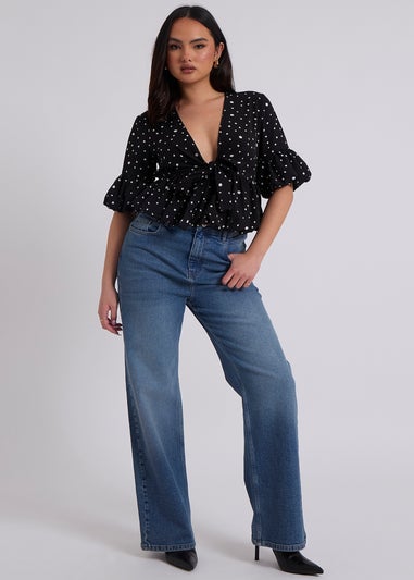 Urban Bliss Carolina White Bubble Hem Top