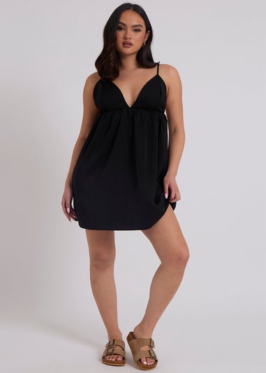 Urban Bliss Black Low Back Strappy Sun Dress