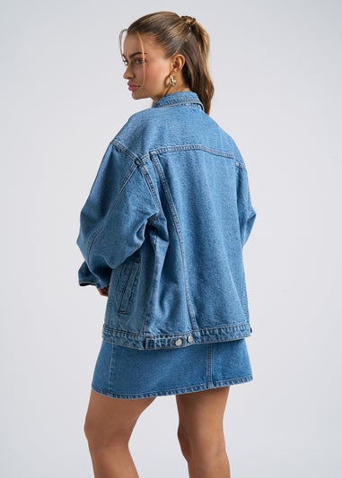 Urban Bliss Mid Blue Mom Skirt
