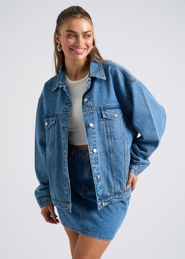 Urban Bliss Mid Blue Mom Skirt
