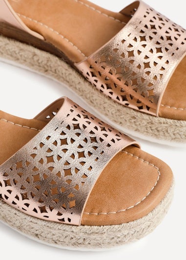 Linzi Radiance Pink Flatform Sandals