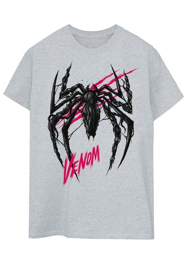 Marvel Spider-Man Venom Symbol Grey T-Shirt