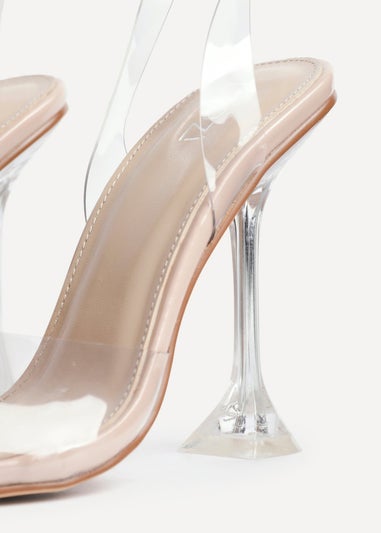 Linzi Tamsin Sand Perspex Court Heel