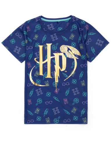 Harry Potter Kids Shortie Blue Pyjamas (5-14 Years)