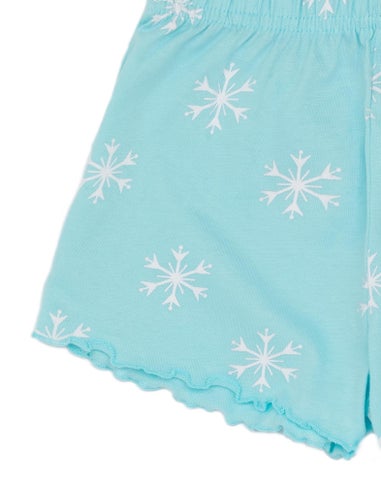 Disney Frozen Kids Blue Shortie Pyjamas (2-8 Years)