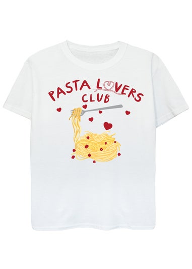 Brands In Pasta Lovers Club Kids White T-Shirt (3-13 Years)