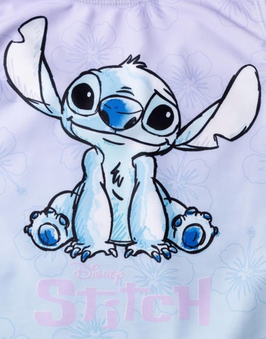 Disney Stitch Kids Multi Coloured Blue 1 Piece Swimsuit (5-14 Years)