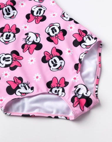 Disney Minnie Mouse Kids Pink 1 Piece Swimsuit (18 Months-8 Years)