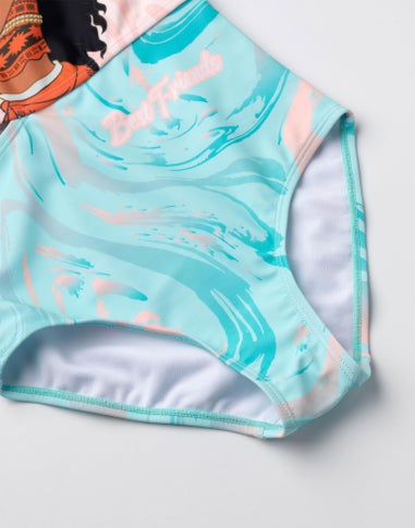 Disney Moana Kids Multi Coloured 1 Piece Swimming Costume (2-10 Years)