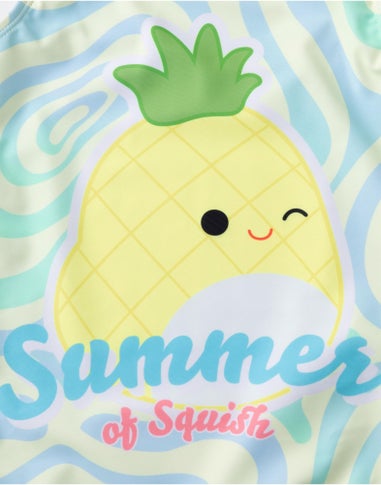 Squishmallows Kids Yellow 1 Piece Swimming Costume (5-14 Years)