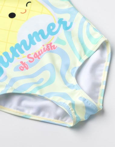 Squishmallows Kids Yellow 1 Piece Swimming Costume (5-14 Years)