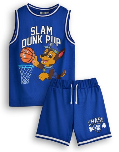 Paw Patrol Chase Kids Blue Basketball Set (2-7 Years)