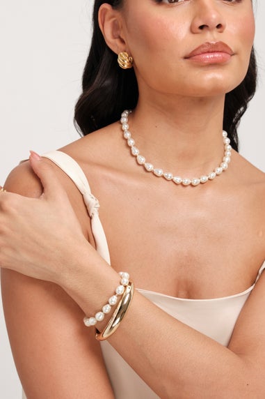 Mood Gold Pearl Strand 3 Piece Set