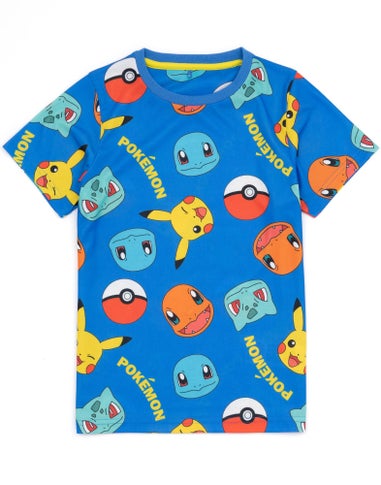 Pokemon Kids Shortie Multi Coloured Pyjamas 2 Pack (4-12 Years)