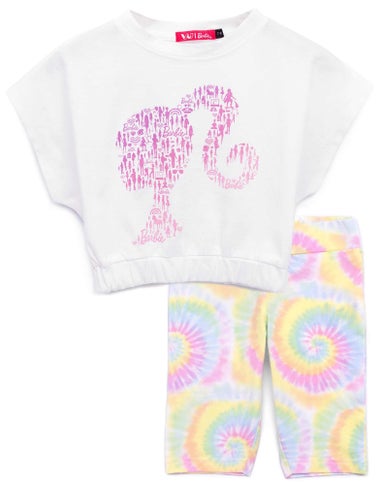 Barbie Kids Tie Dye T-Shirt & Shorts Set (3-10 Years)
