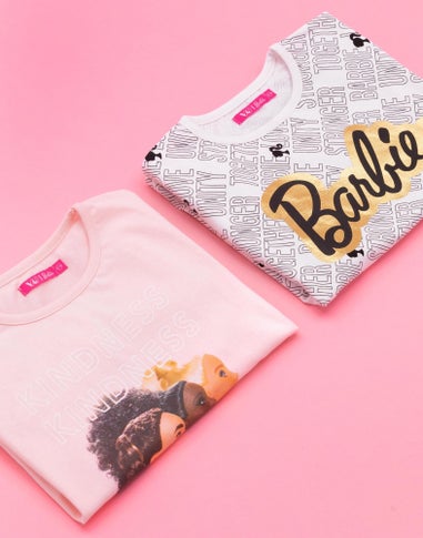 Barbie Kids T-Shirt 2 Pack (3-12 Years)