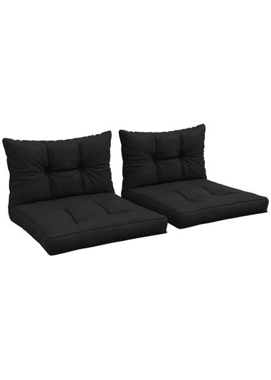 Outsunny 2pc Outdoor Seat Cushion for Patio Furniture