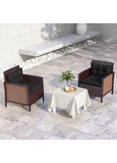 Outsunny 2pc Outdoor Seat Cushion for Patio Furniture